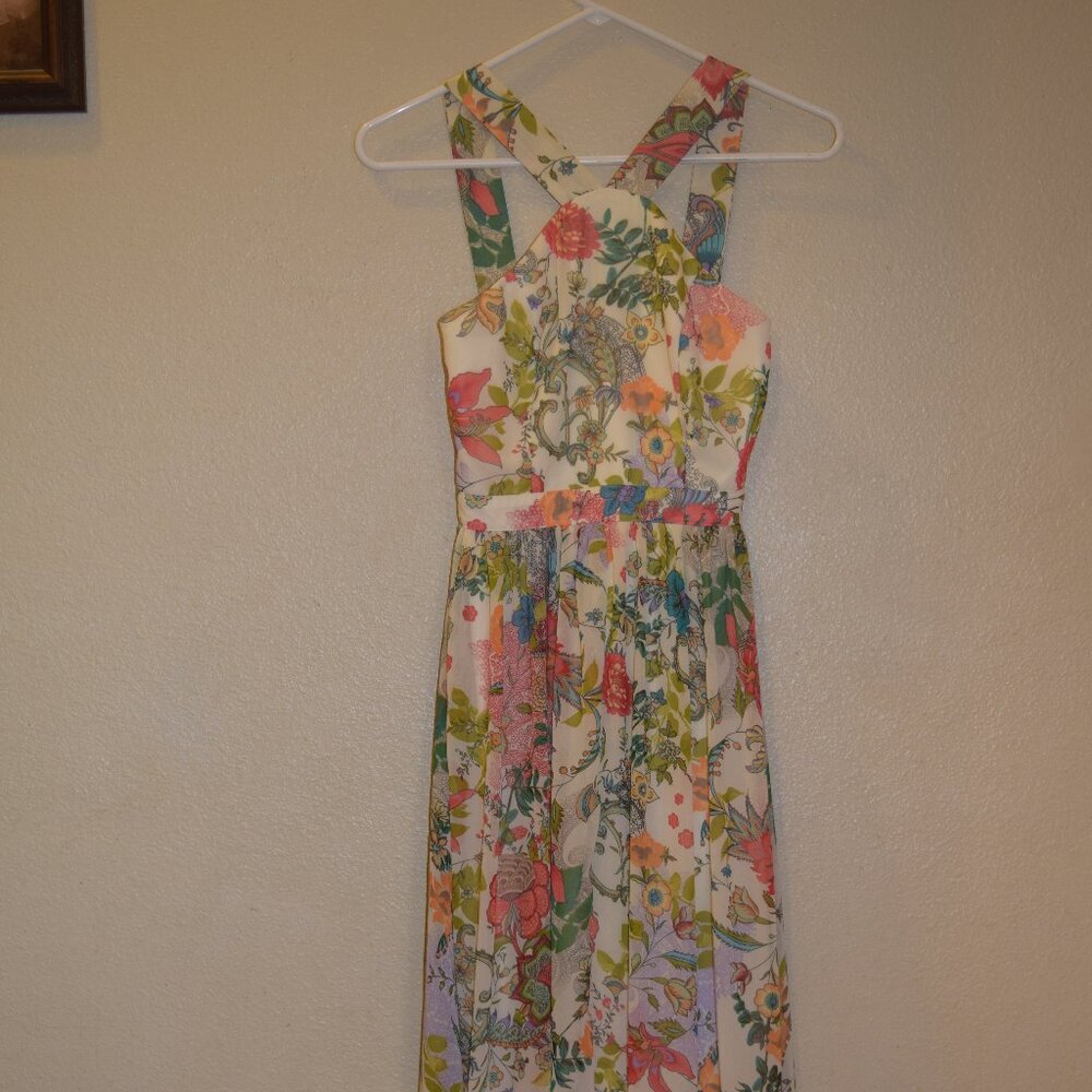 Lulus halter style flowy maxi dress Sz. XS